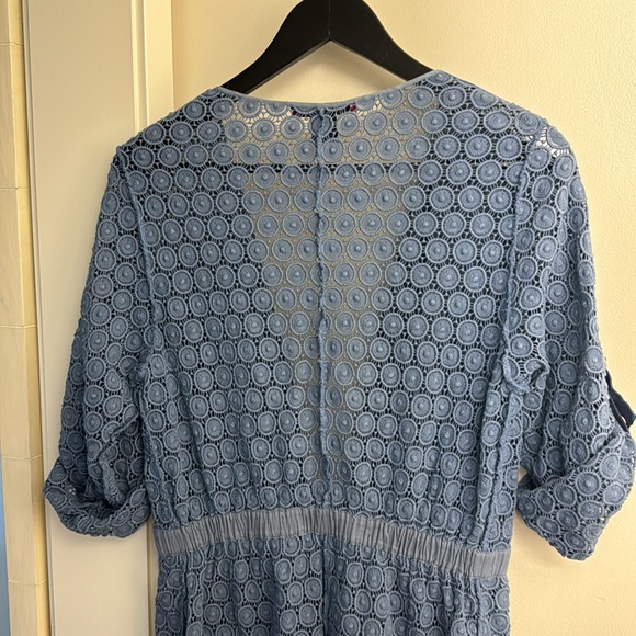 Vintage Vivienne Tam Crochet Lace  Adjustable Long Cardigan Dress n Pockets - S - Picture 13 of 16